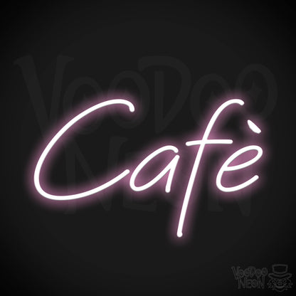Cafe Neon Sign - Cafe Sign - Neon Cafe Signs - Color Light Pink