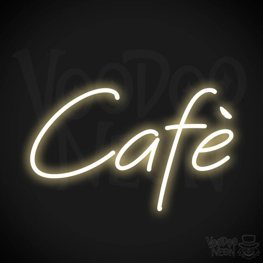 Cafe Neon Sign - Cafe Sign - Neon Cafe Signs - Color Warm White