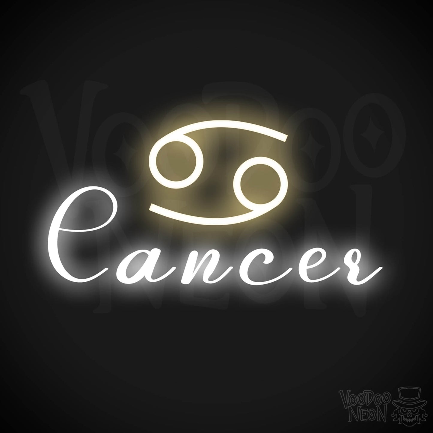 Cancer Neon Sign - Neon Cancer Sign - Cancer Symbol - Neon Wall Art - Color Multi-Color