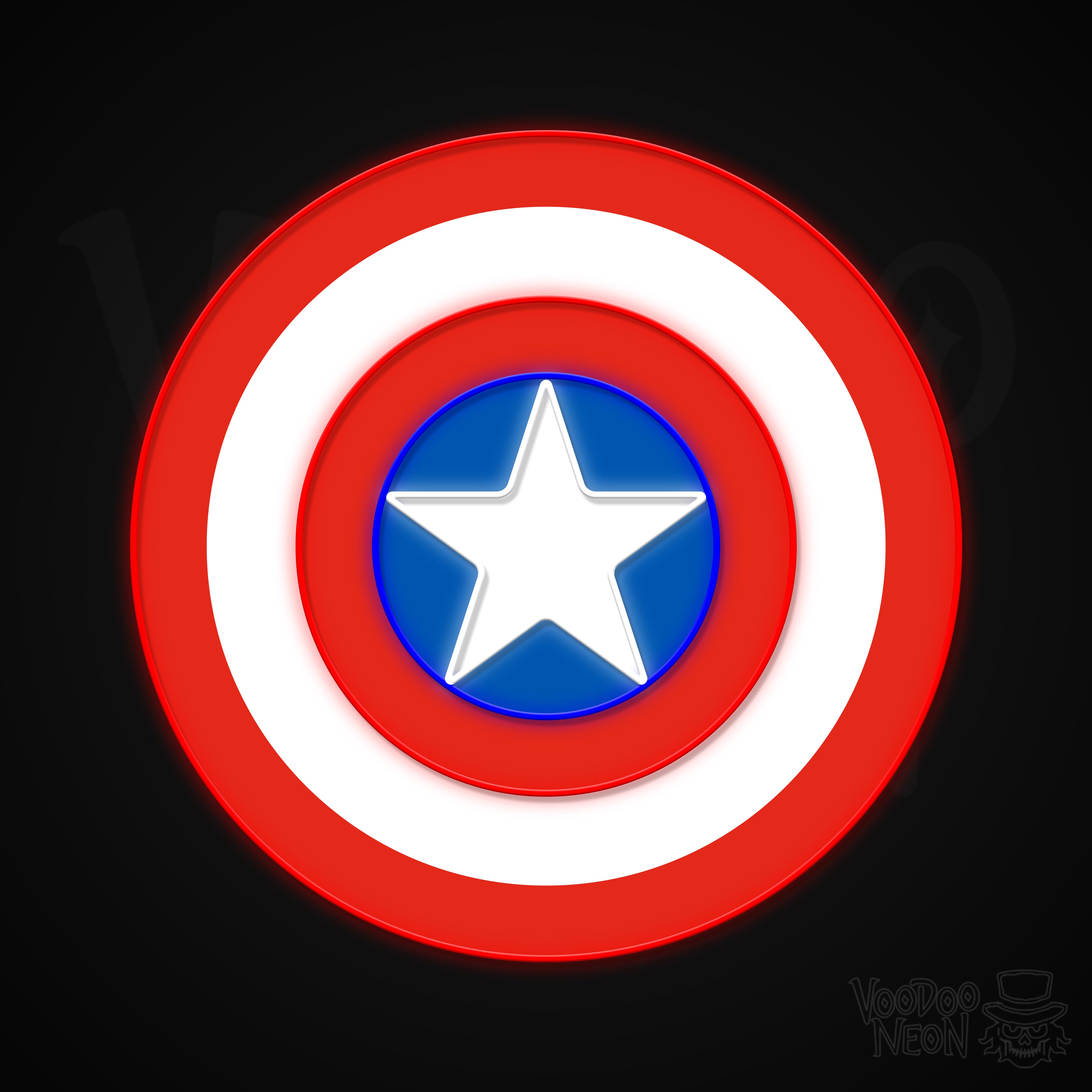 Captain America Neon Sign