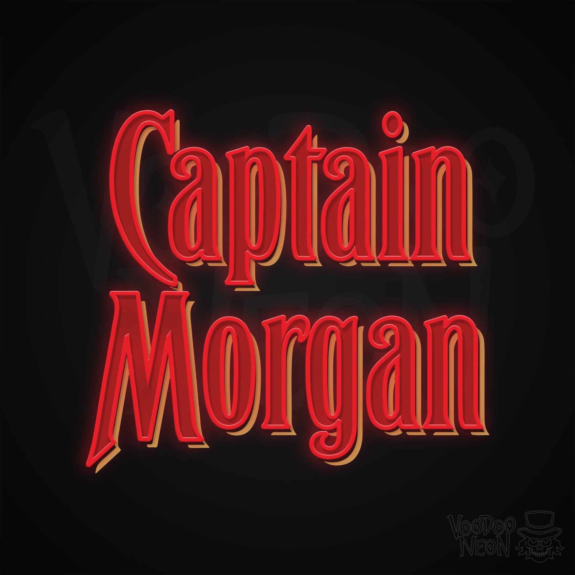 Captain Morgan Neon Sign - Multi-Color - Blackwall