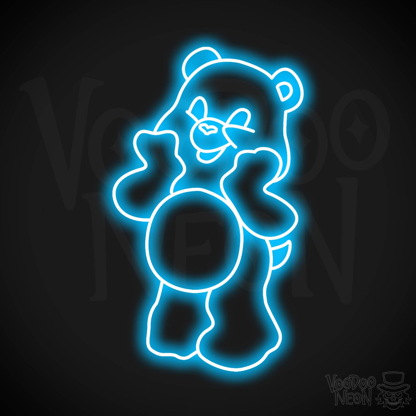 Care Bear Neon Sign - Dark Blue