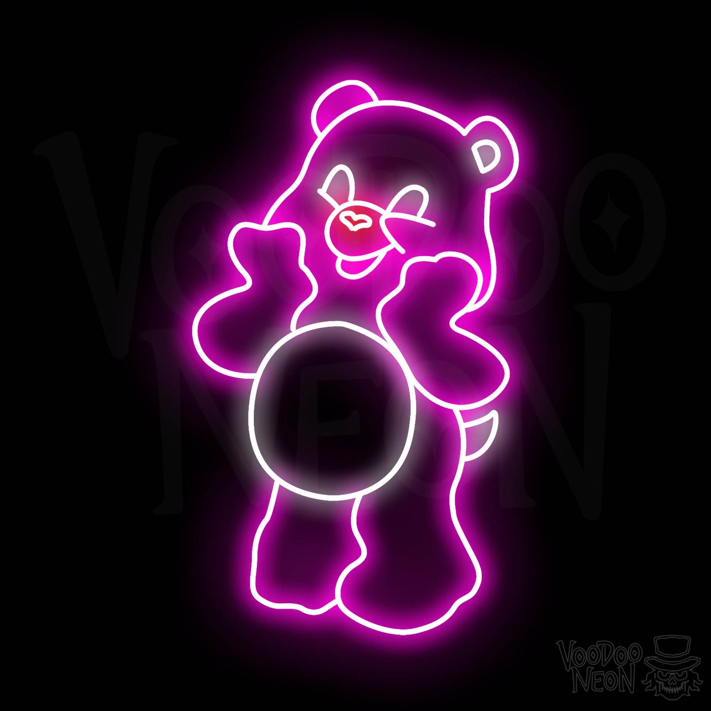 Care Bear Neon Sign - Multi-Color