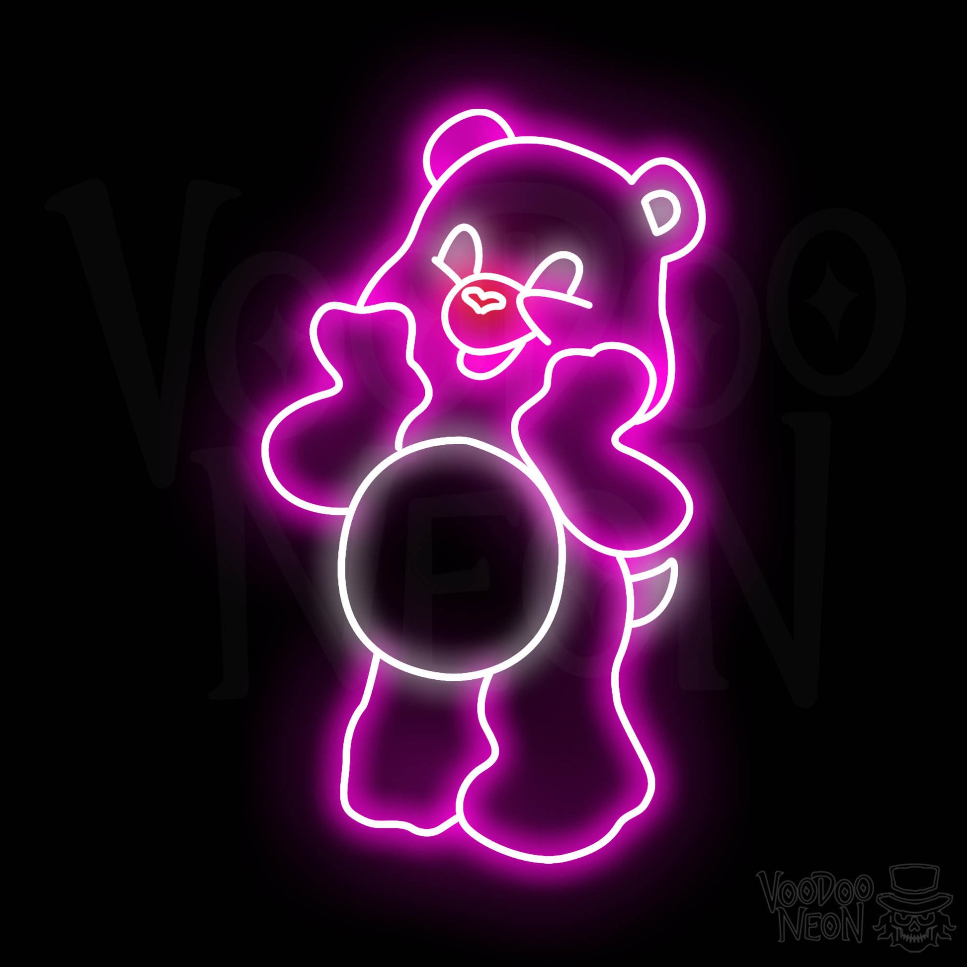 Care Bear Neon Sign - Multi-Color