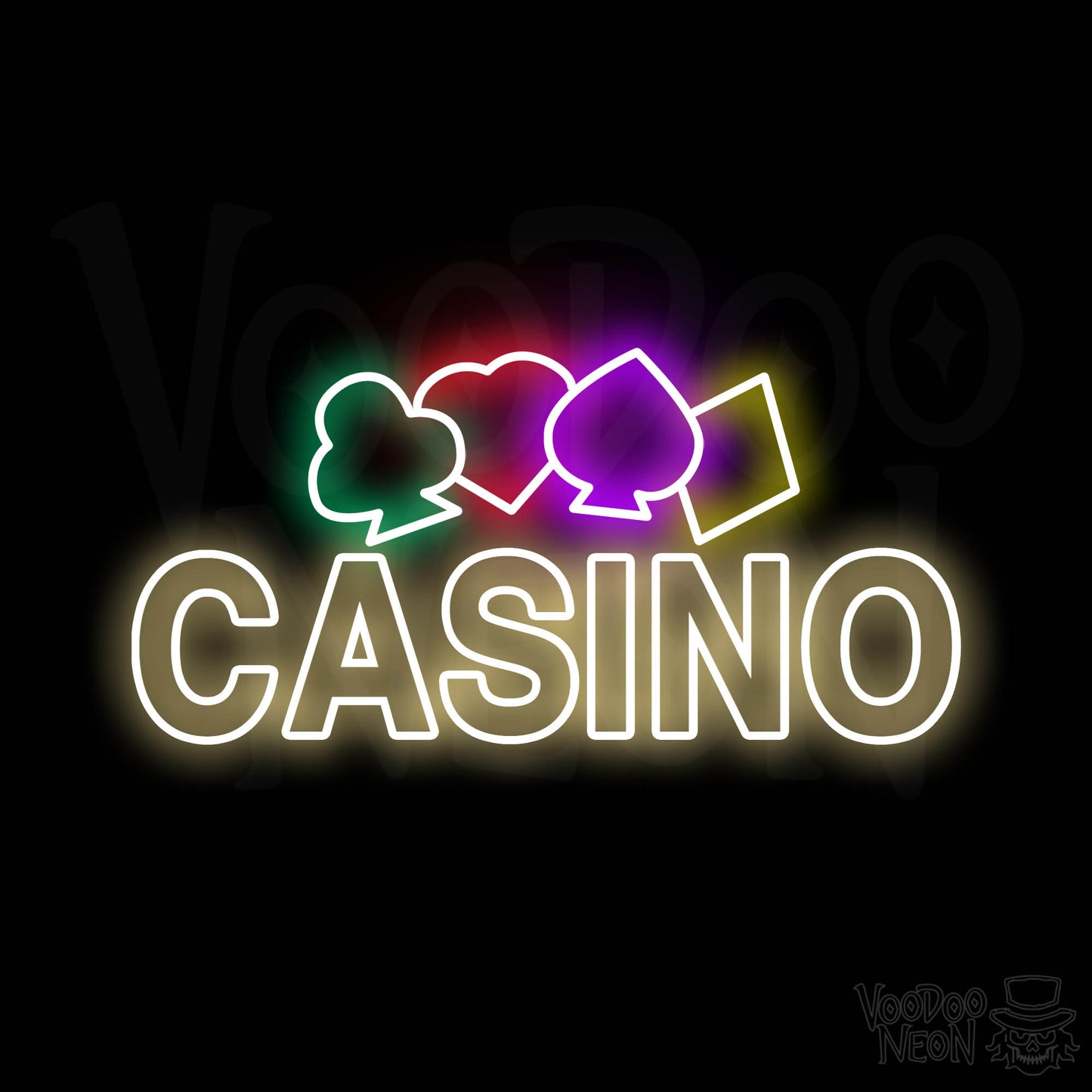 Casino Neon Sign - Multi-Color