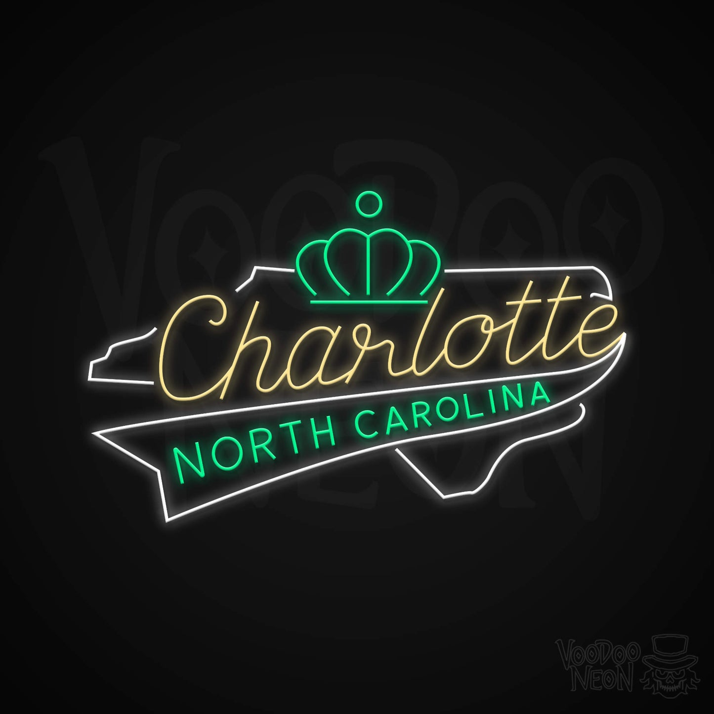 Charlotte, North Carolina neon sign