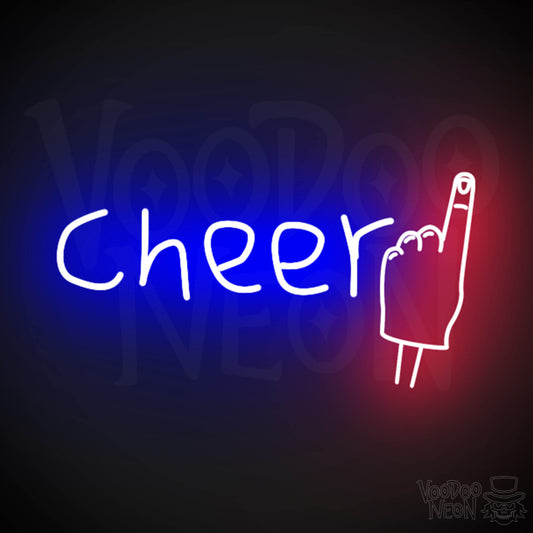 Cheer Neon Sign - Neon Cheer Sign - Color Multi-Color