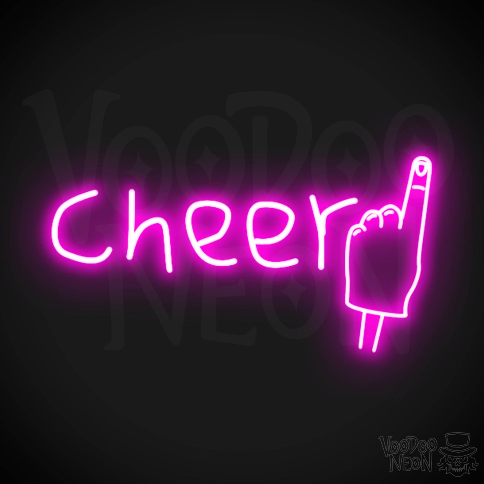 Cheer Neon Sign - Neon Cheer Sign - Color Pink