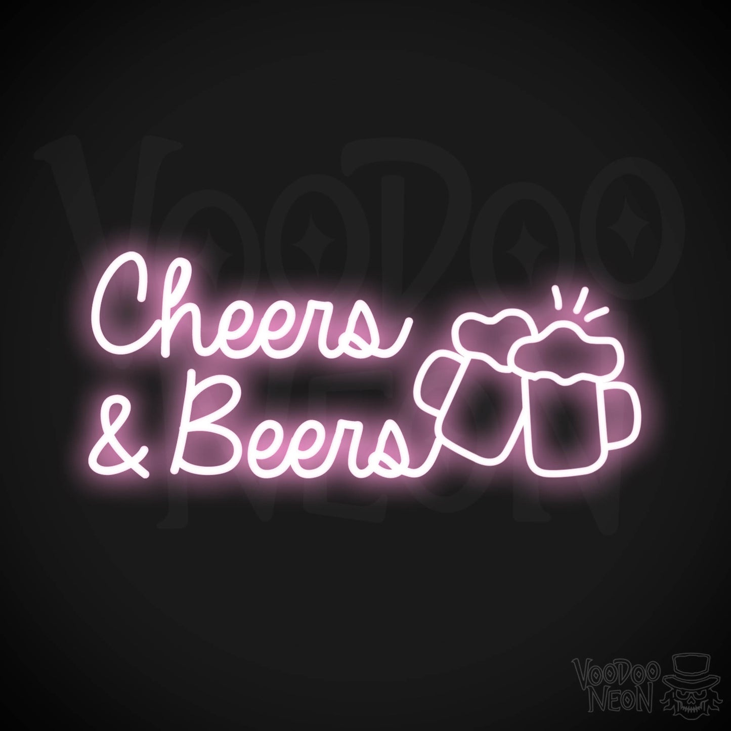 Cheers & Beers LED Neon - Light Pink
