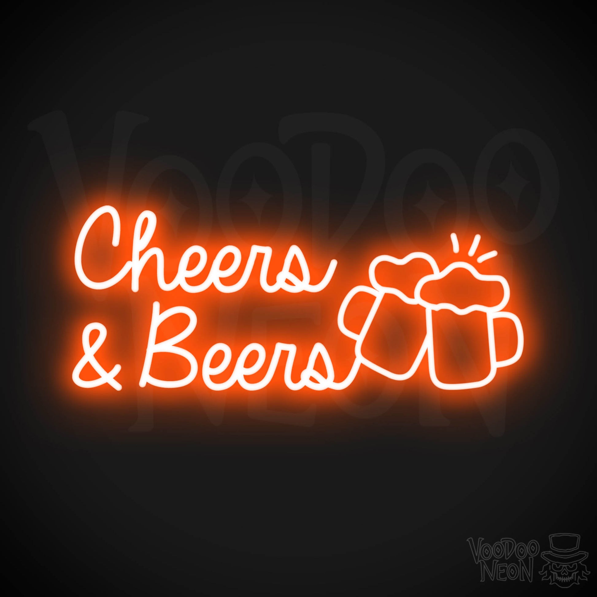 Cheers & Beers LED Neon - Orange