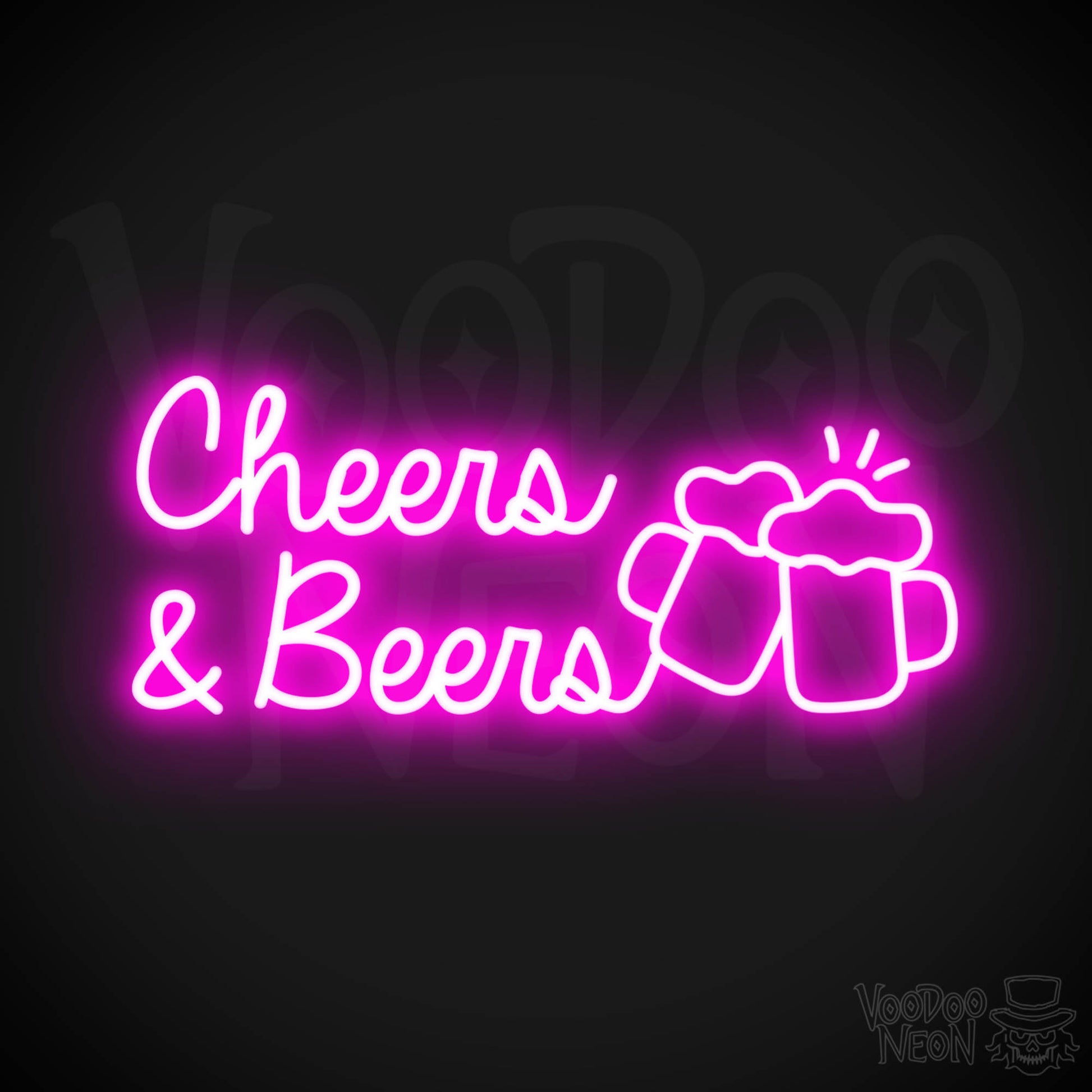 Cheers & Beers LED Neon - Pink