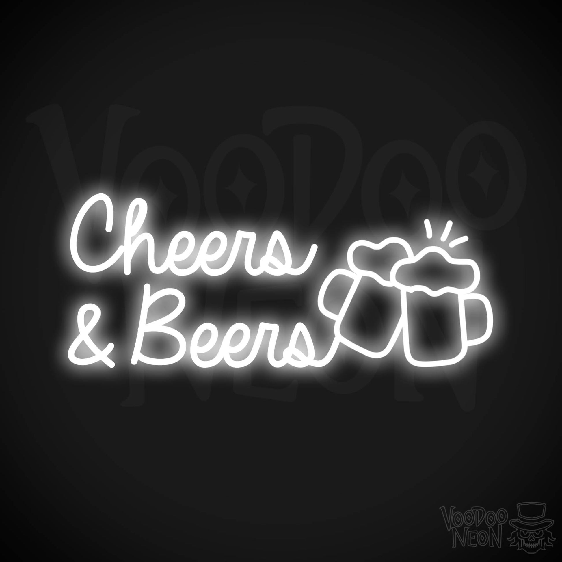 Cheers & Beers LED Neon - White