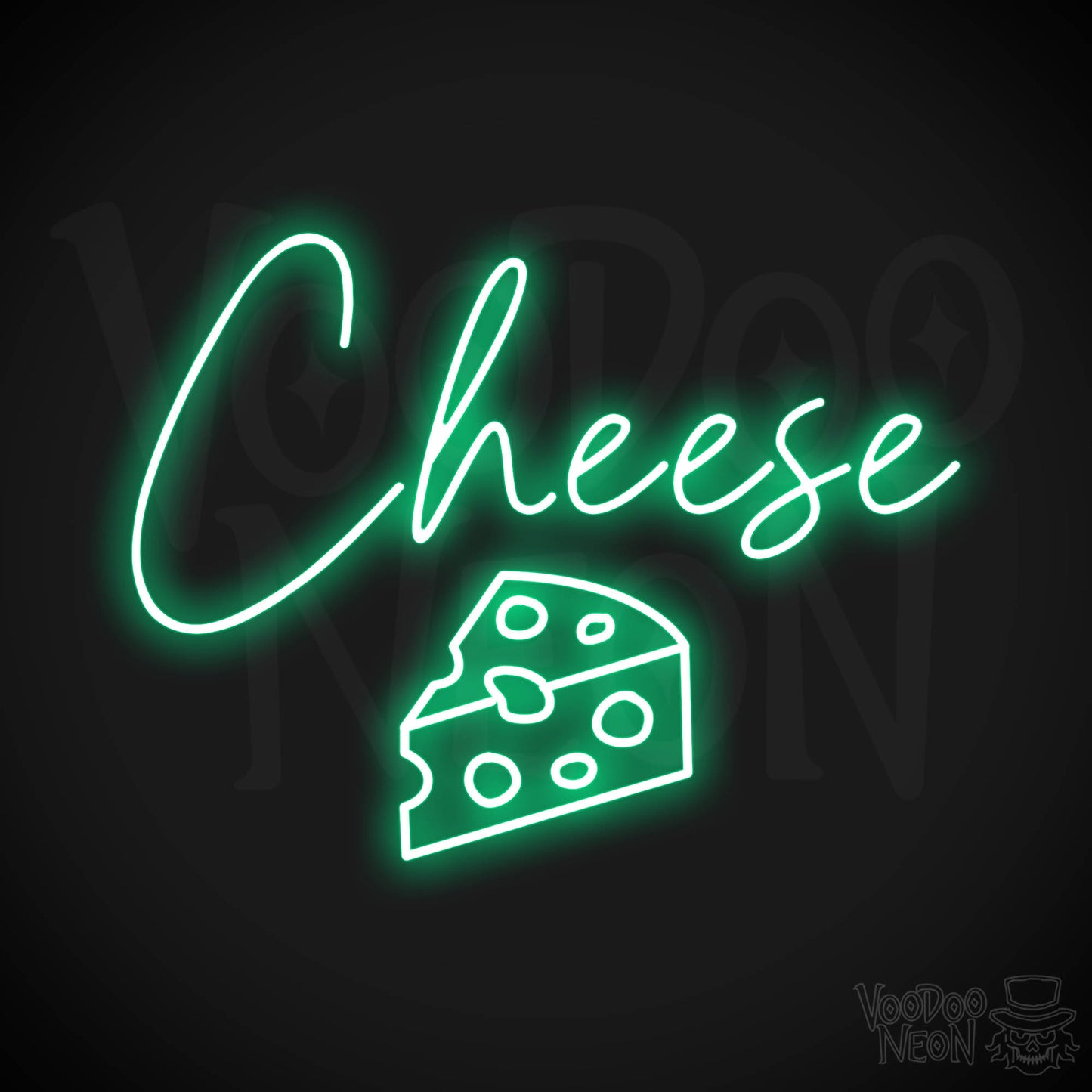 Cheese Neon Sign - Green