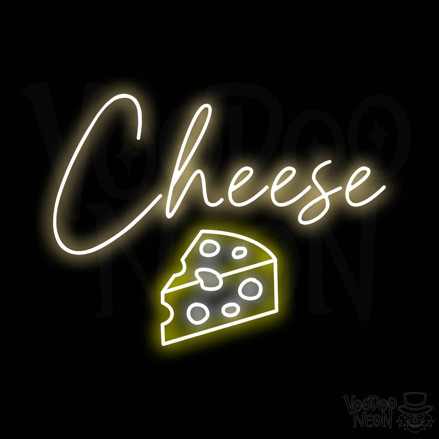 Cheese Neon Sign - Multi-Color