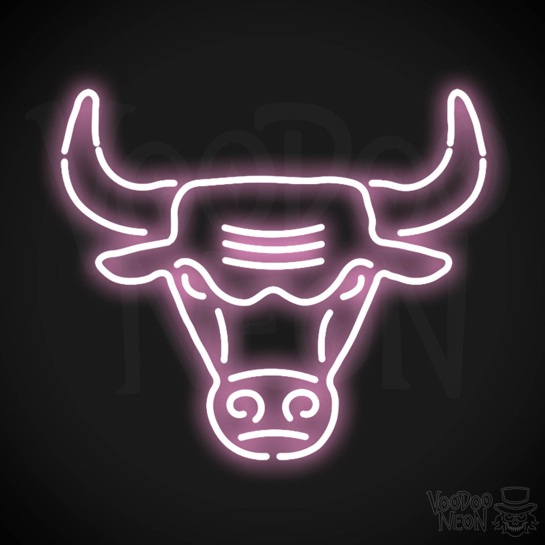 Chicago Bulls Neon Sign | Chicago Bulls Sign | Neon Bulls Logo Wall Art ...