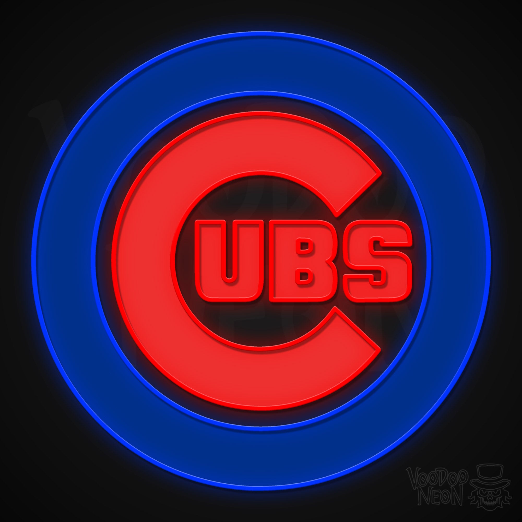 Chicago Cubs Neon Sign - Baseball Neon Sign