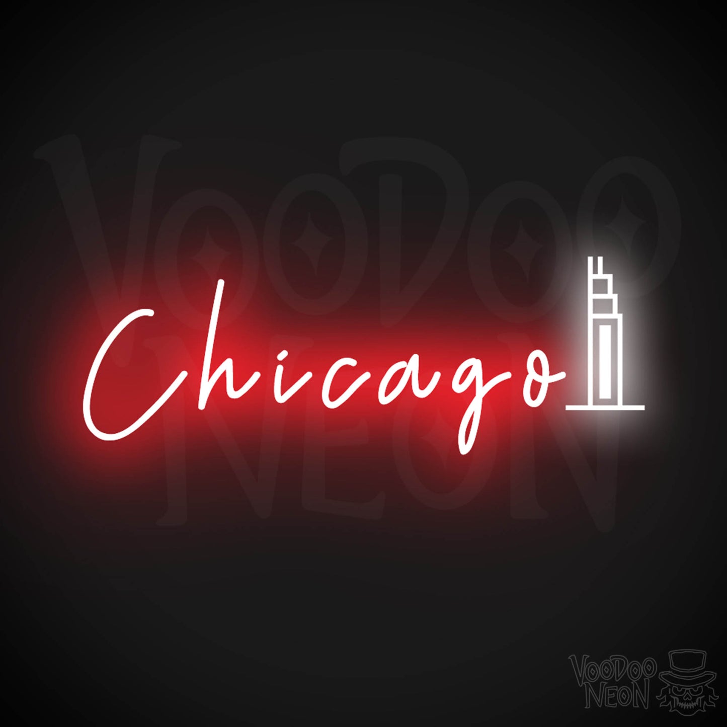 Chicago Illinois Neon Sign - Neon Chicago Sign - Color Multi-Color