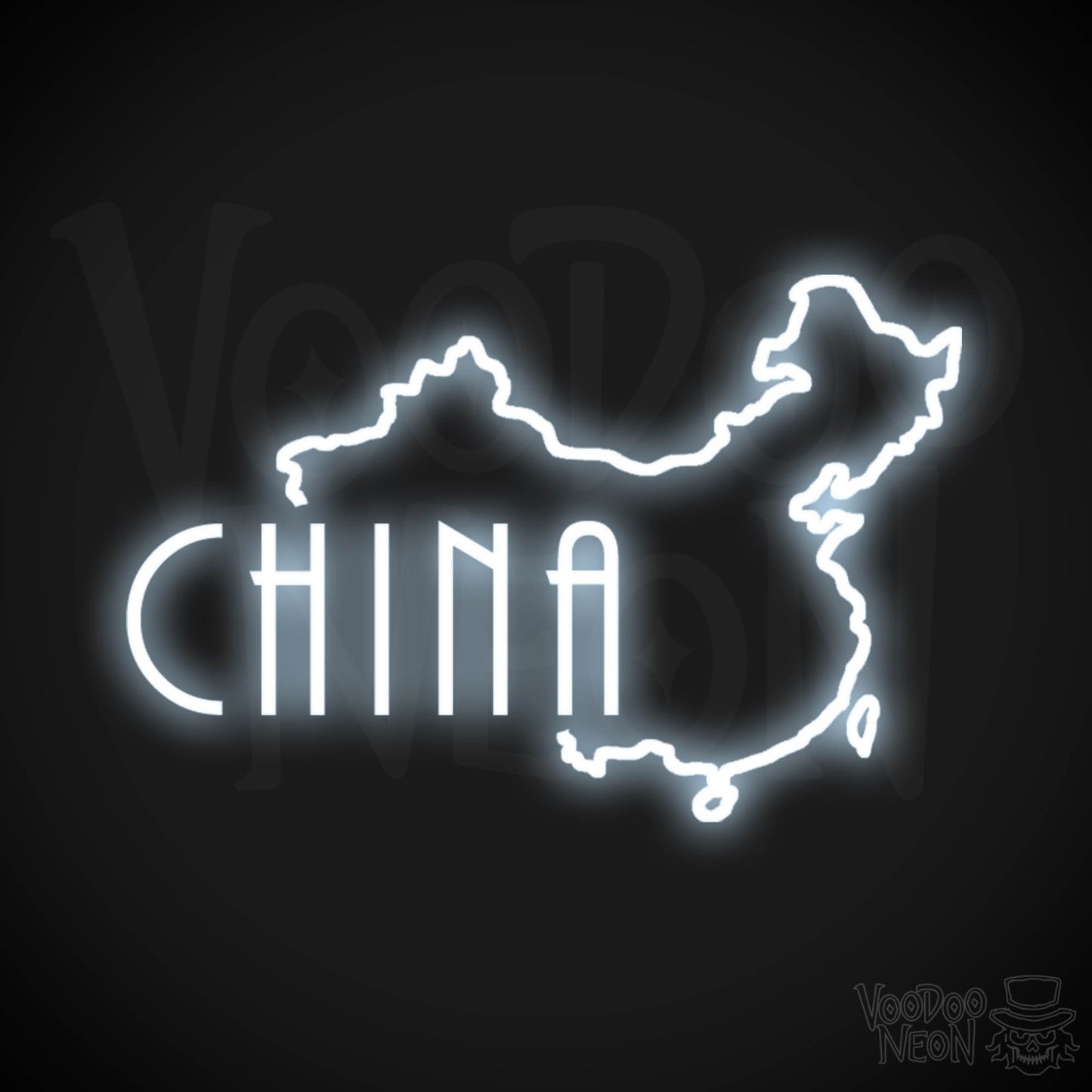 China Neon Sign - Neon China Sign - LED Sign - Color Cool White