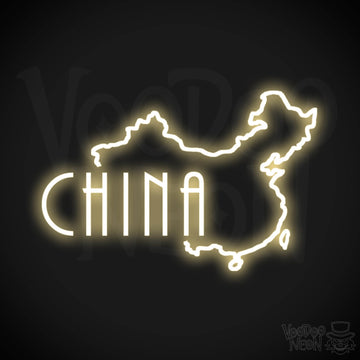 China Neon Sign - Neon China Sign - LED Sign - Color Warm White