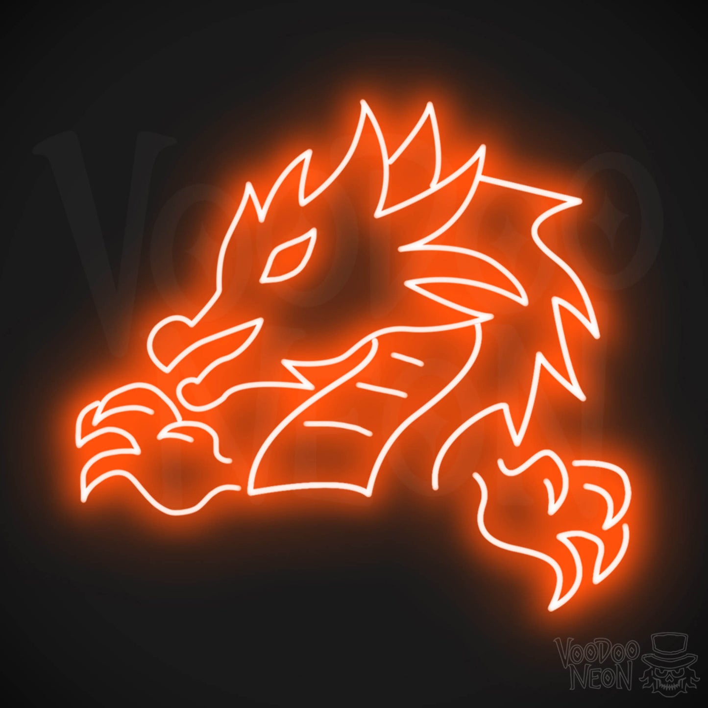 Chinese Dragon LED Neon - Orange