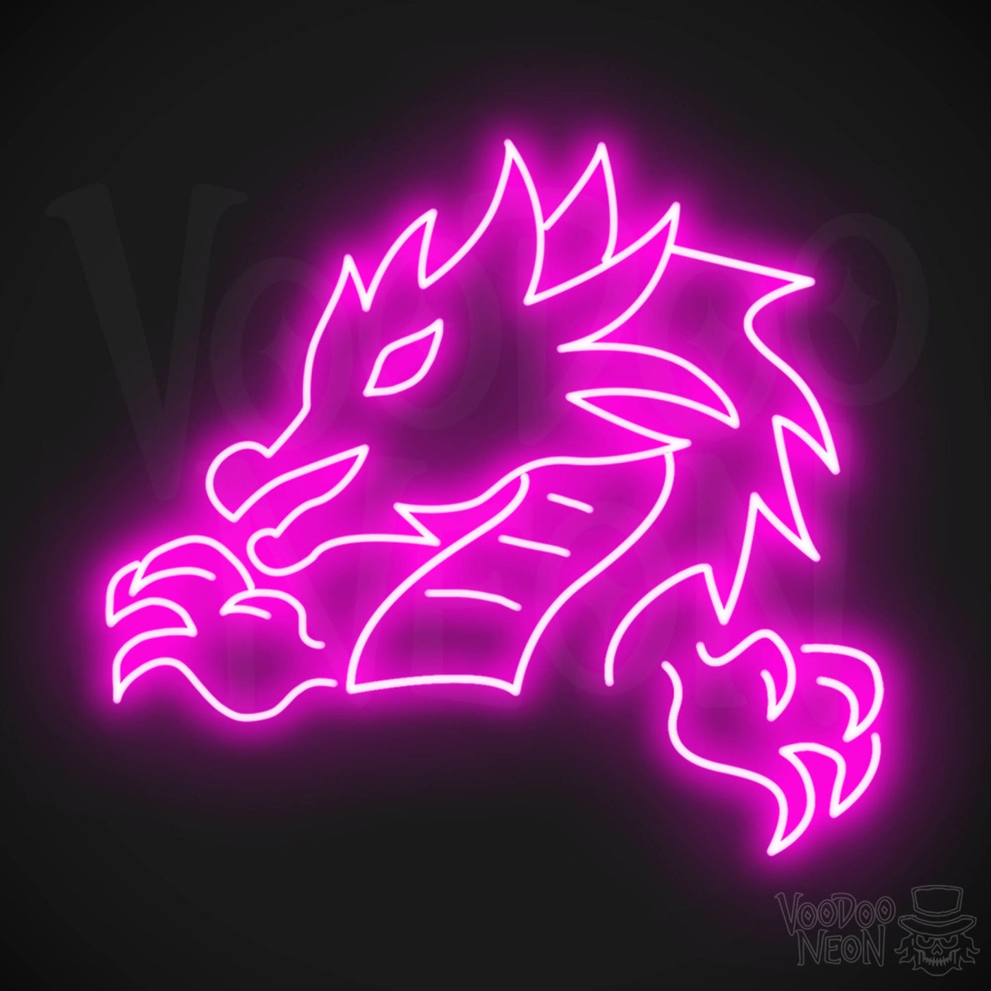 Chinese Dragon LED Neon - Pink