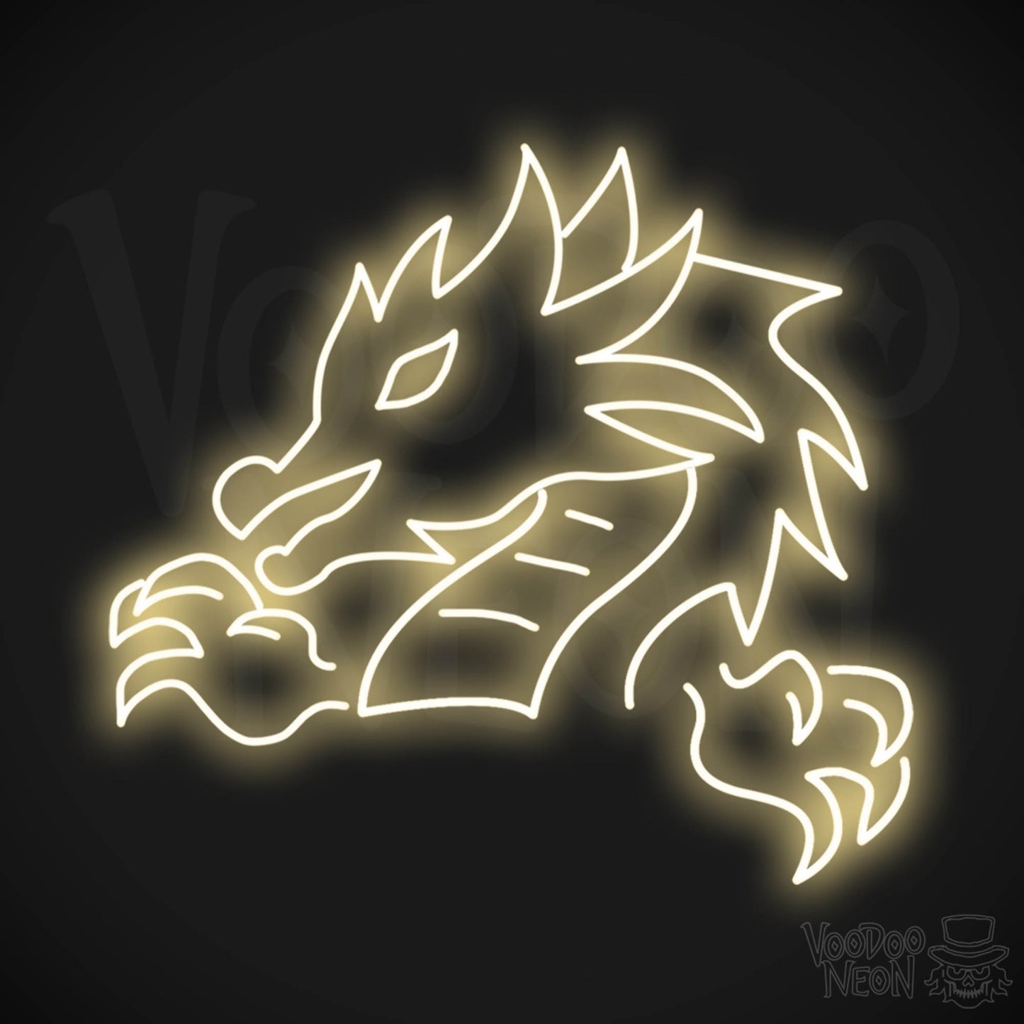 Chinese Dragon LED Neon - Warm White