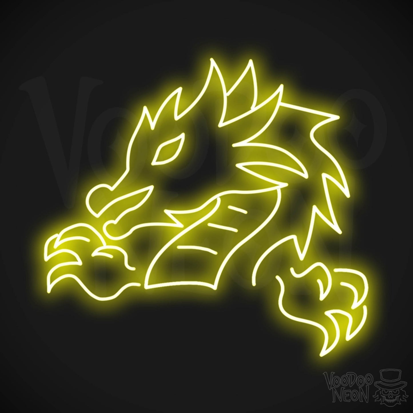 Chinese Dragon LED Neon - Yellow