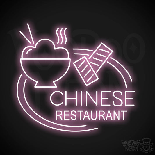 Chinese Restaurant LED Neon - Light Pink