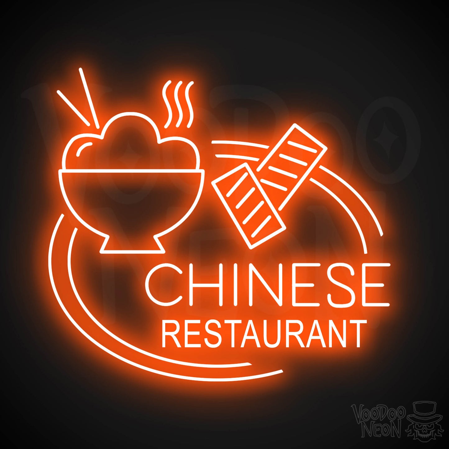 Chinese Restaurant LED Neon - Orange