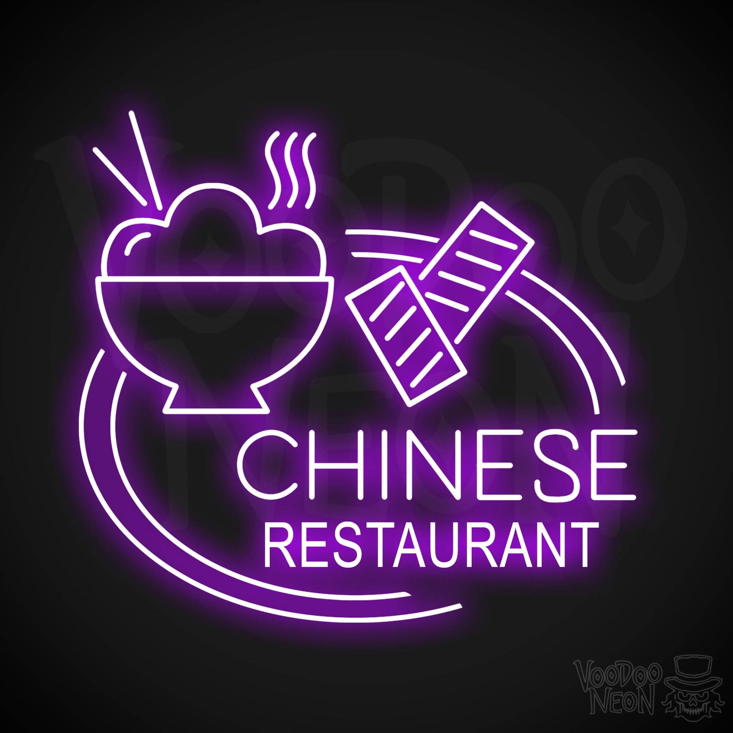 Chinese Restaurant LED Neon - Purple