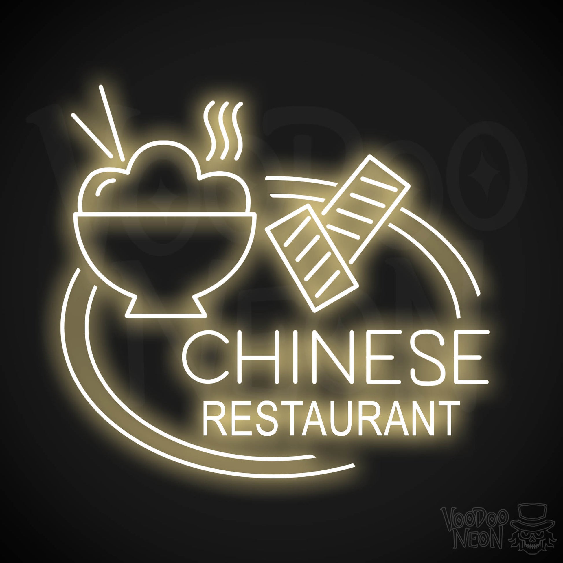 Chinese Restaurant LED Neon - Warm White