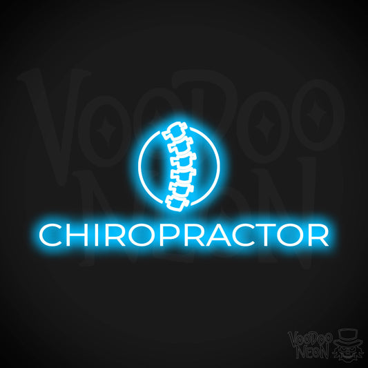 Chiropractor LED Neon - Dark Blue
