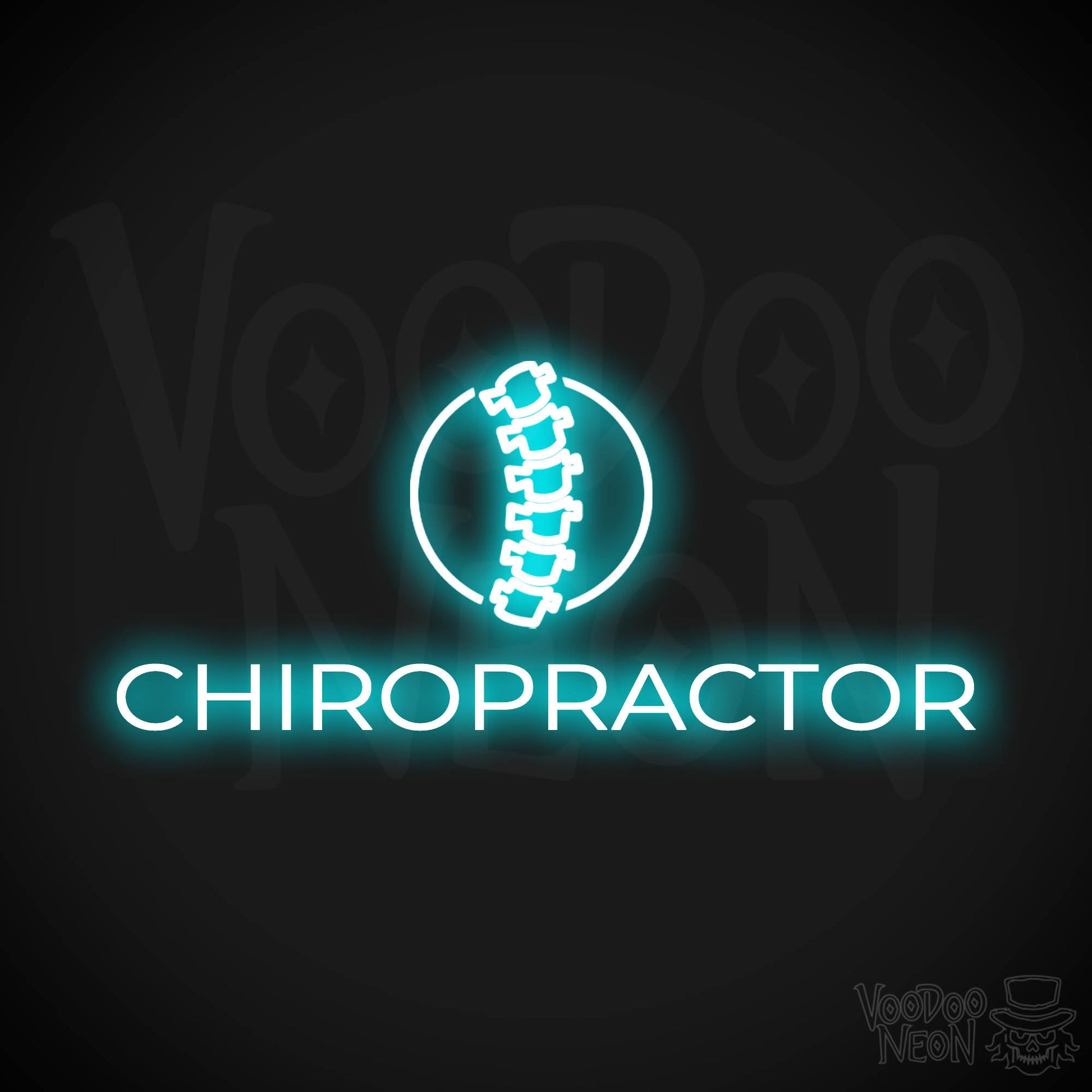 Chiropractor LED Neon - Ice Blue