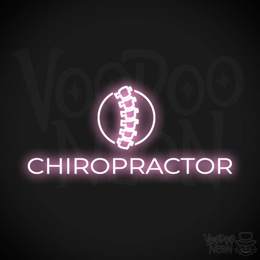 Chiropractor LED Neon - Light Pink