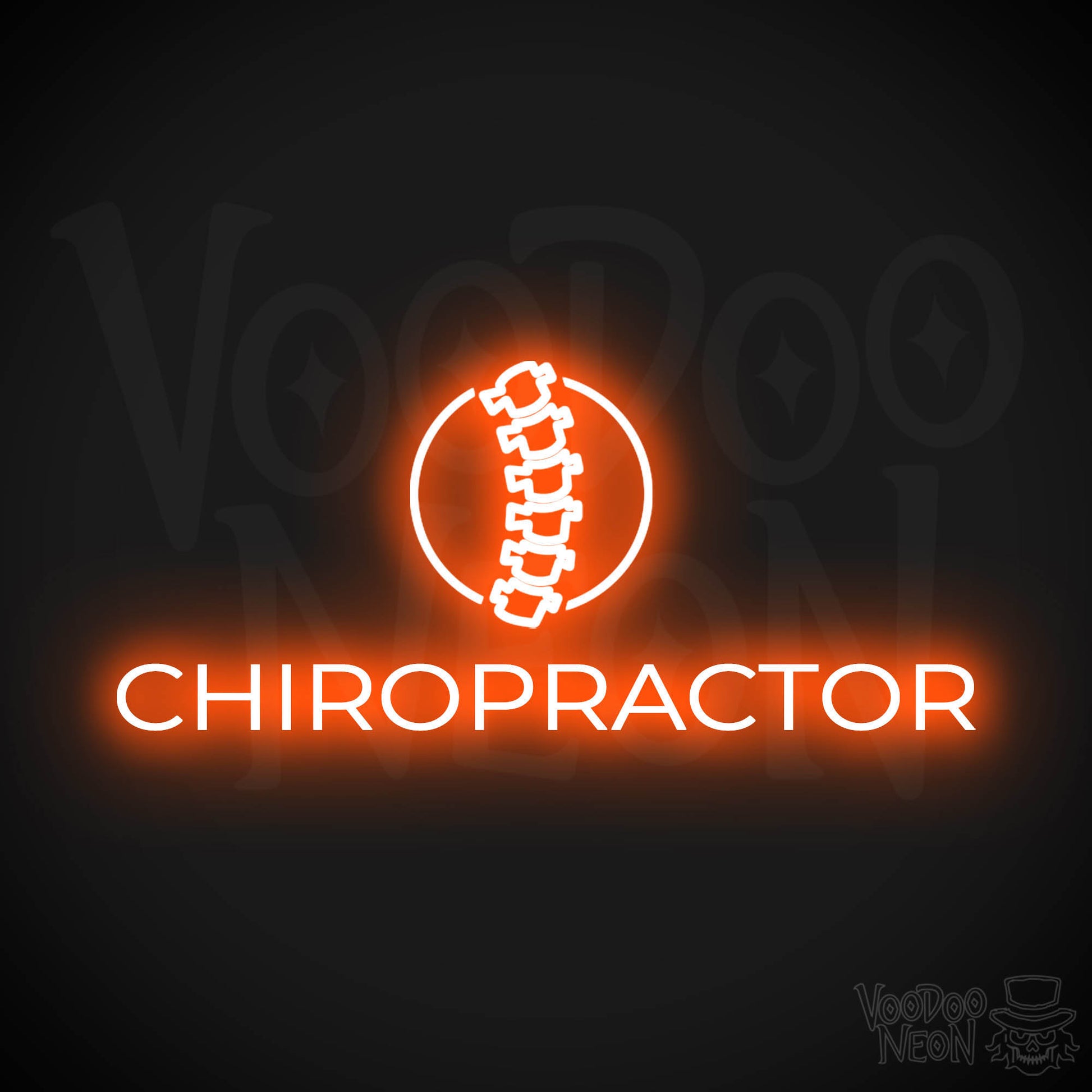 Chiropractor LED Neon - Orange