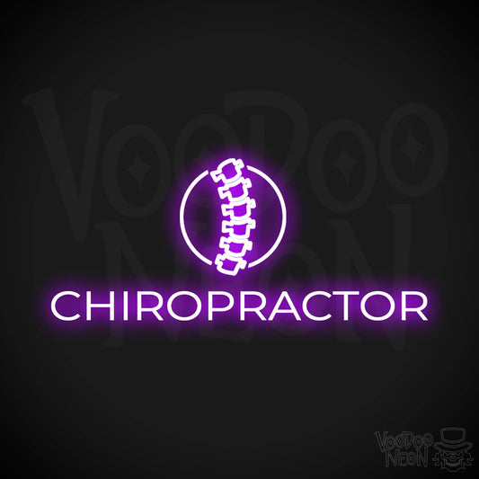 Chiropractor LED Neon - Purple