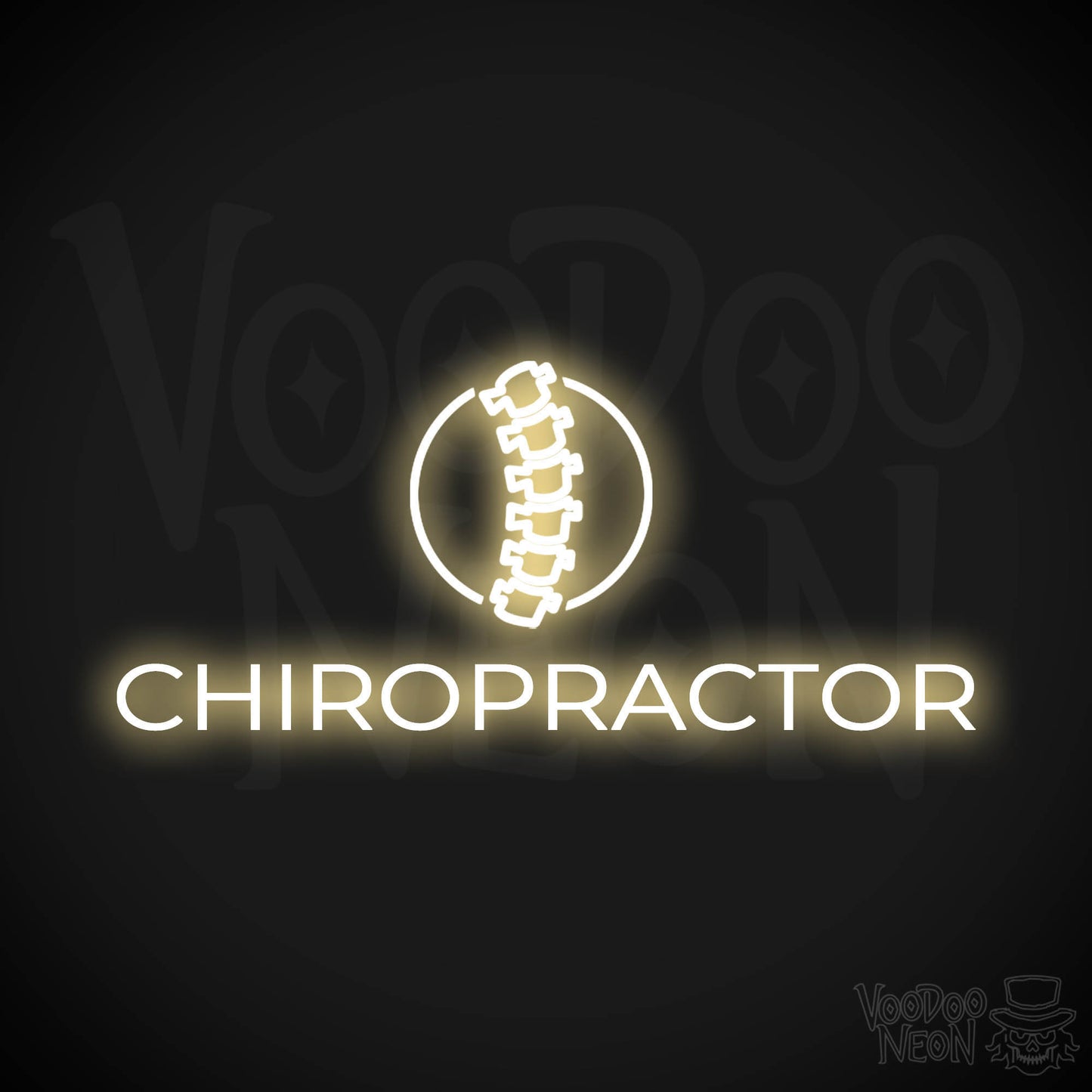 Chiropractor LED Neon - Warm White