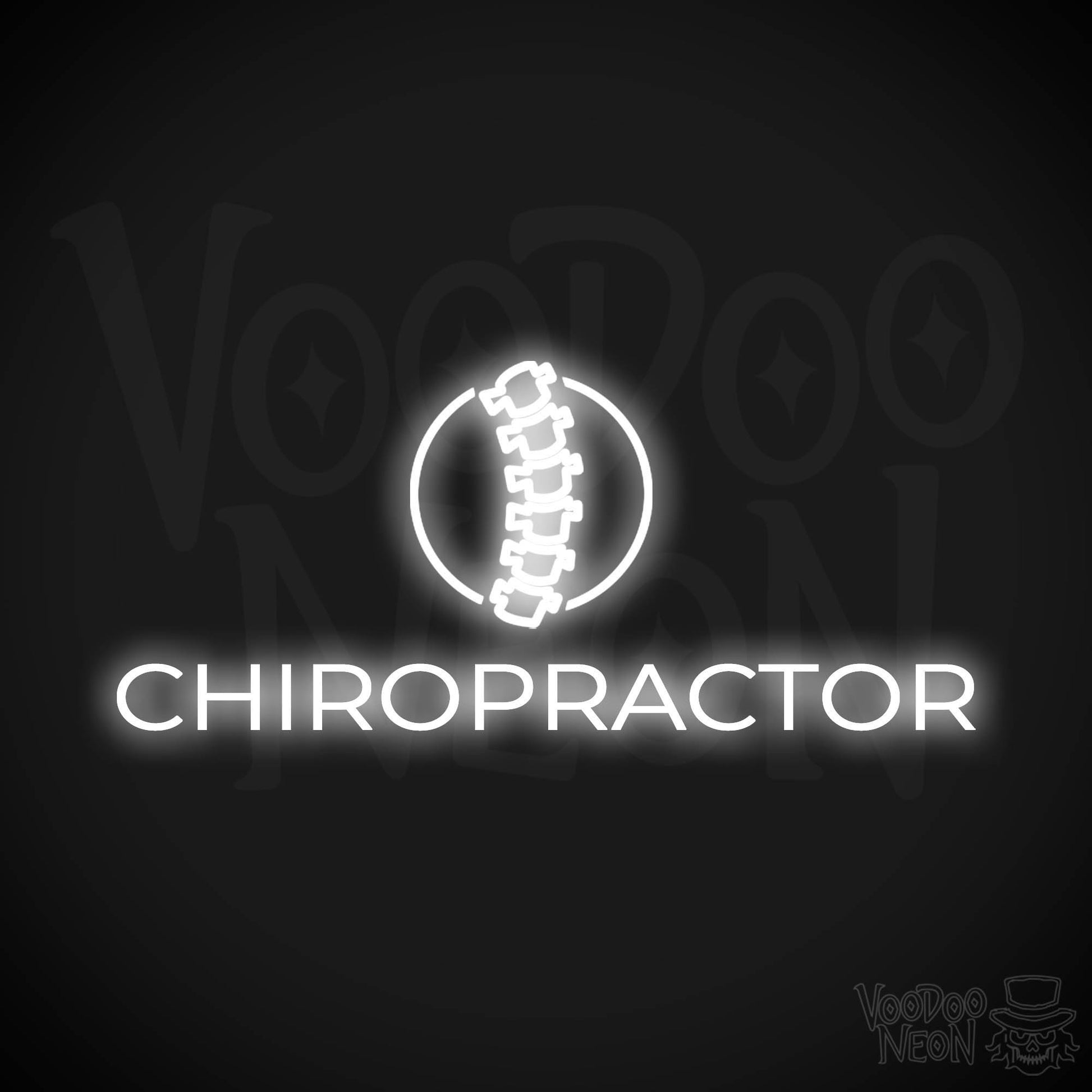 Chiropractor LED Neon - White