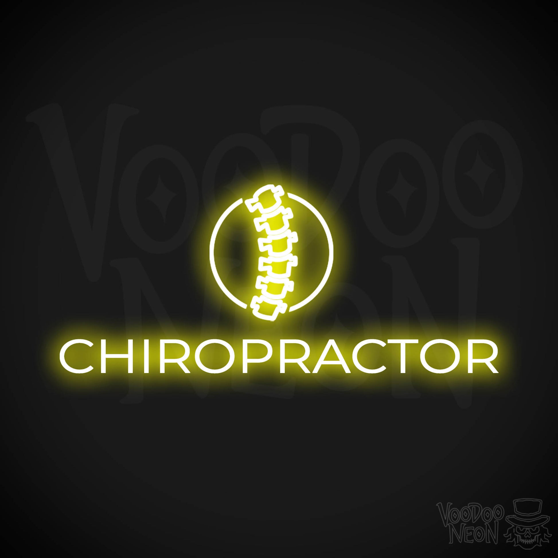 Chiropractor LED Neon - Yellow