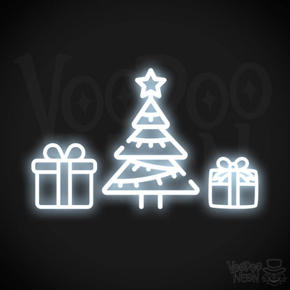 Neon Christmas Tree - Neon Christmas Tree Wall Art - Christmas Tree Neon Sign - Color Cool White