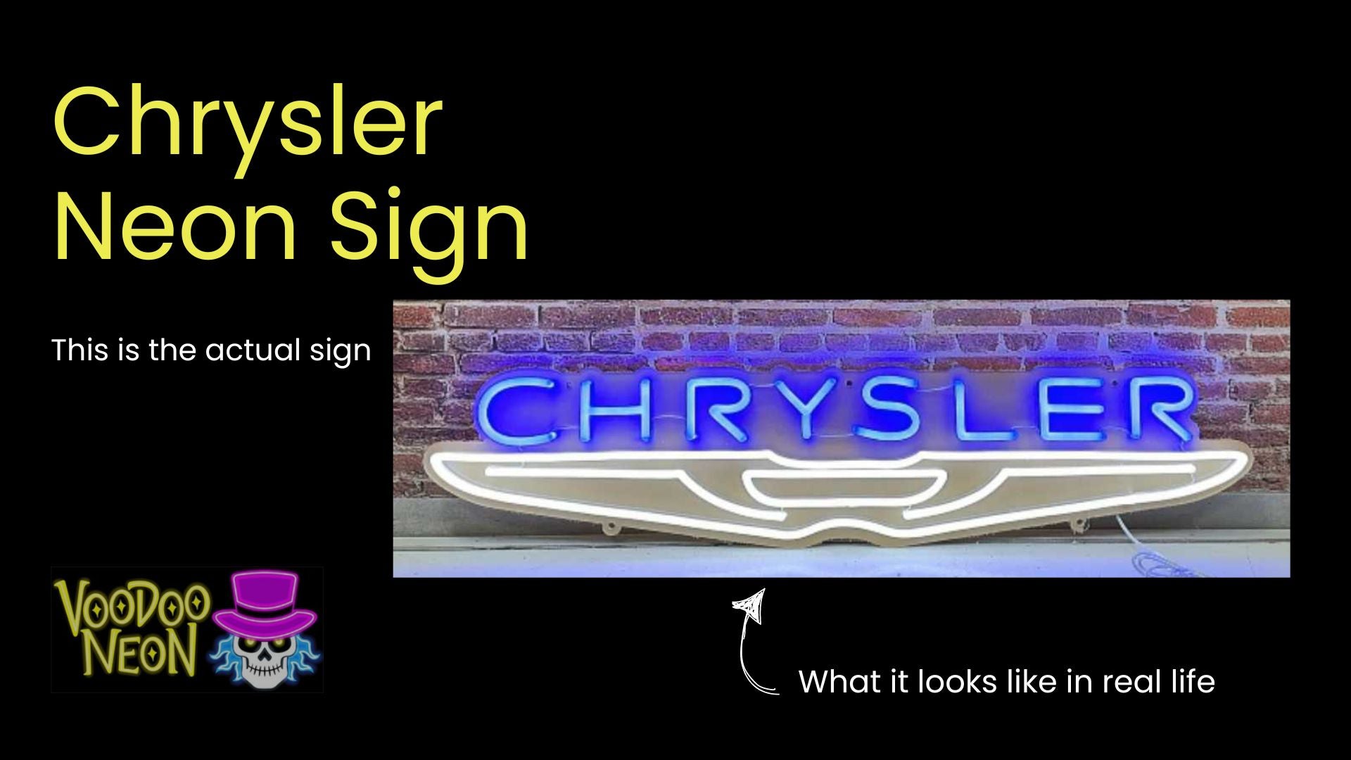 Chrysler - Actual Neon Sign