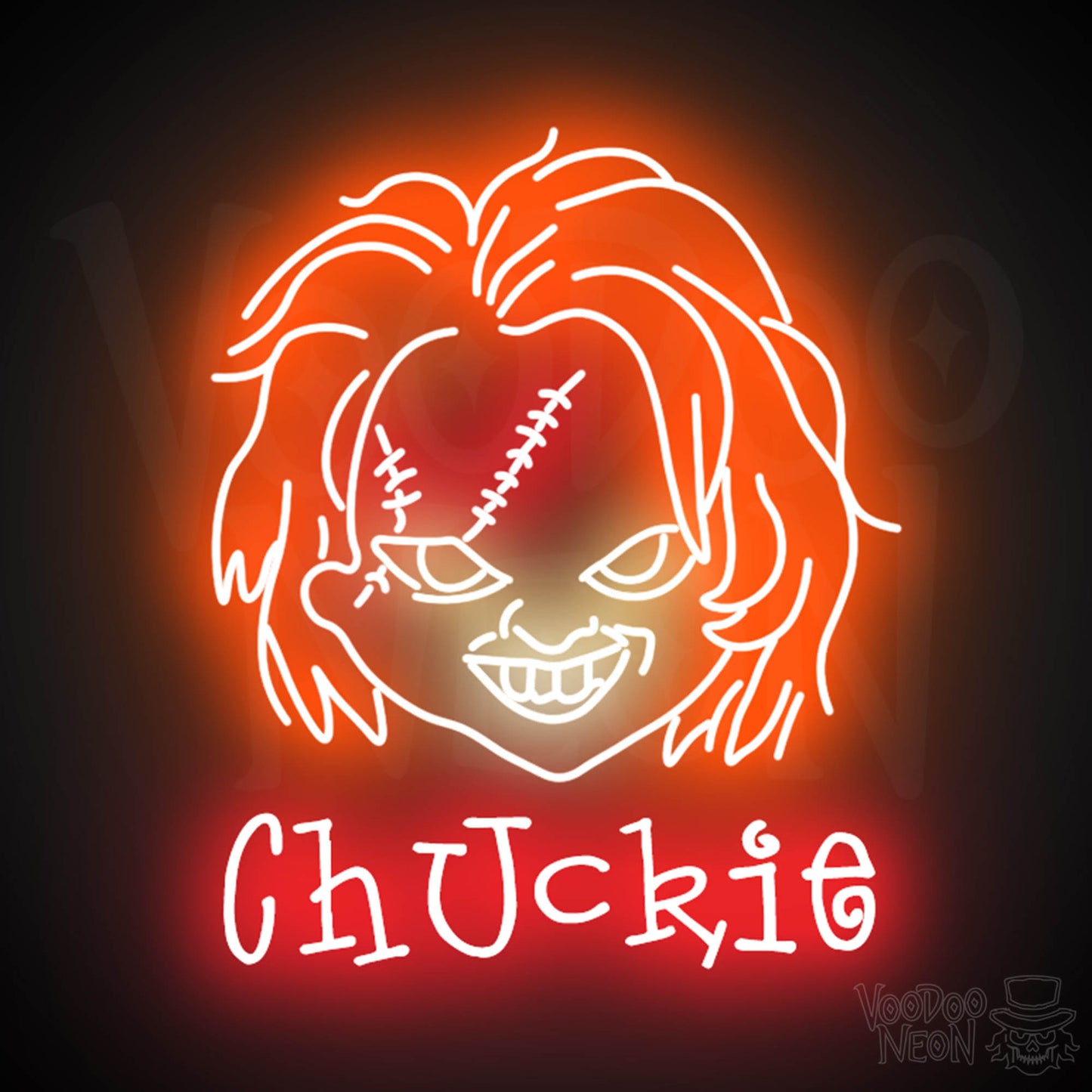 Chuckie Neon Sign - Neon Chuckie Sign - LED Wall Art - Color Multi-Color