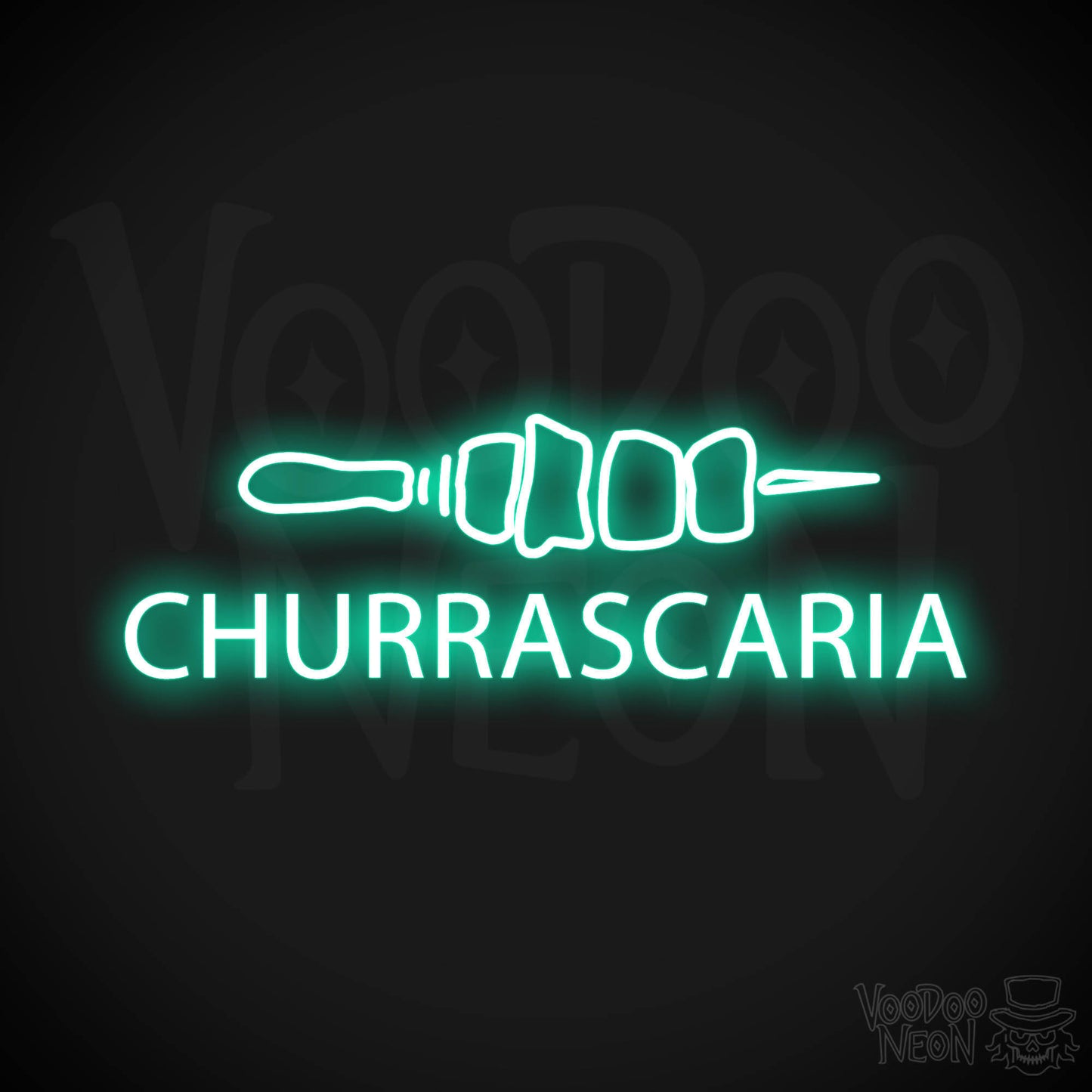 Churrascaria LED Neon - Light Green