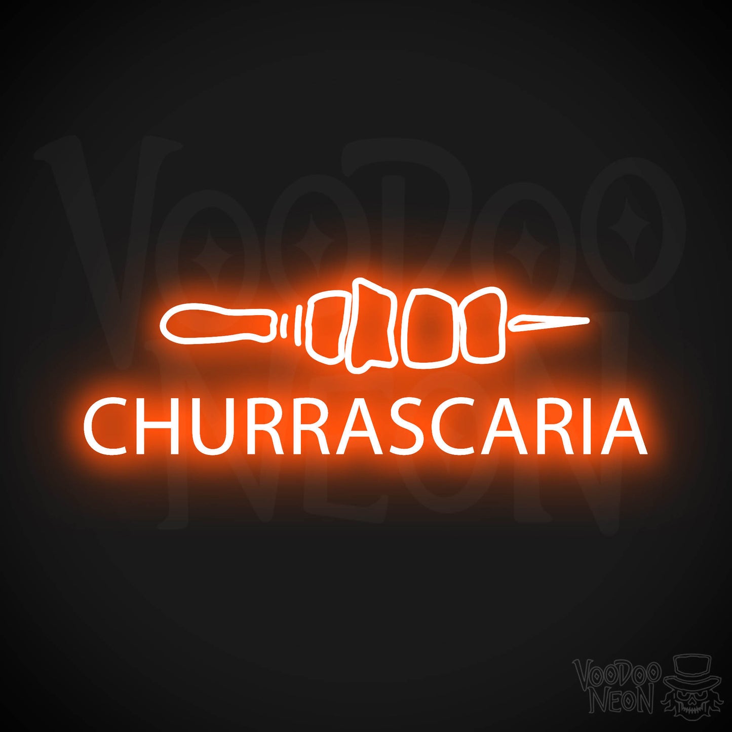 Churrascaria LED Neon - Orange