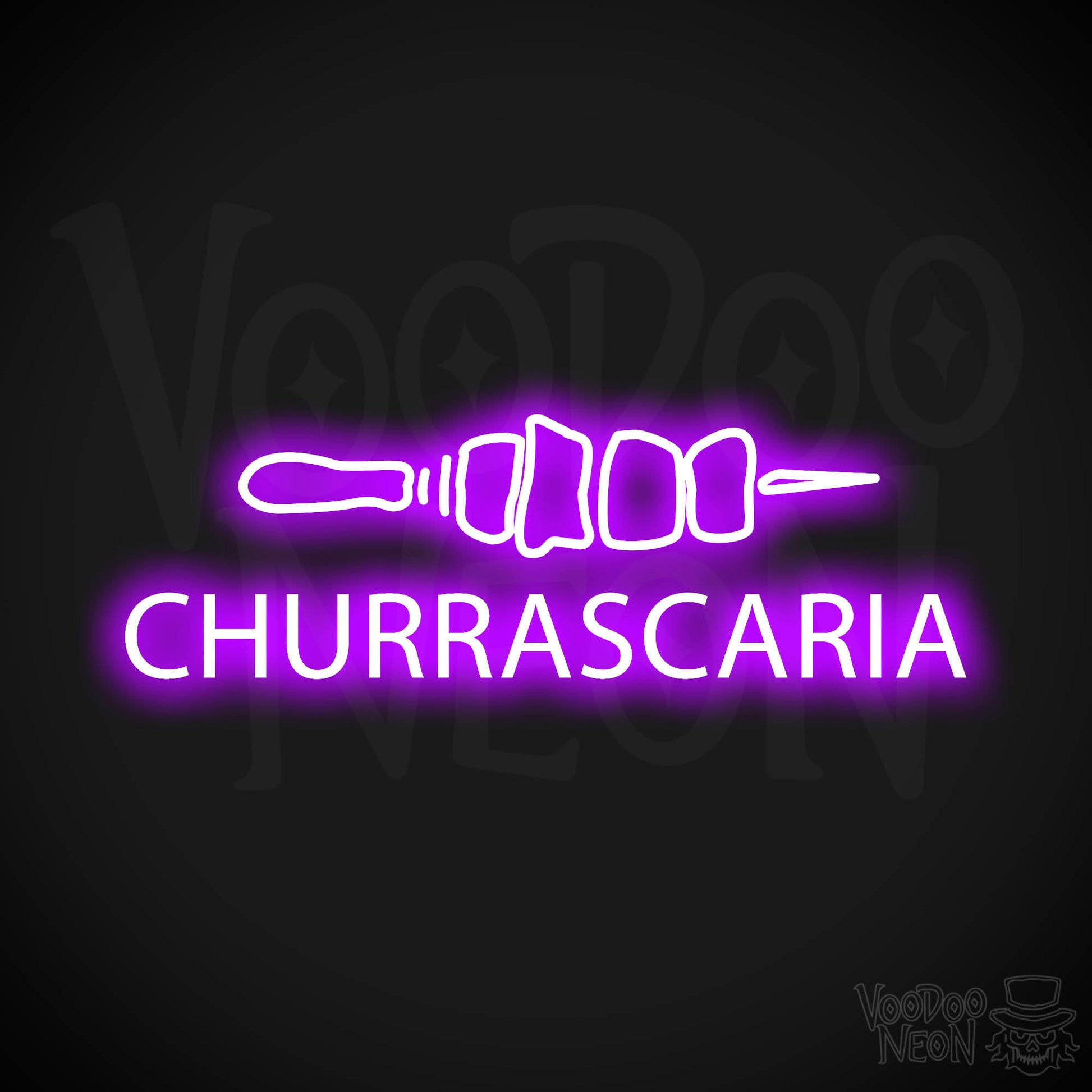Churrascaria LED Neon - Purple