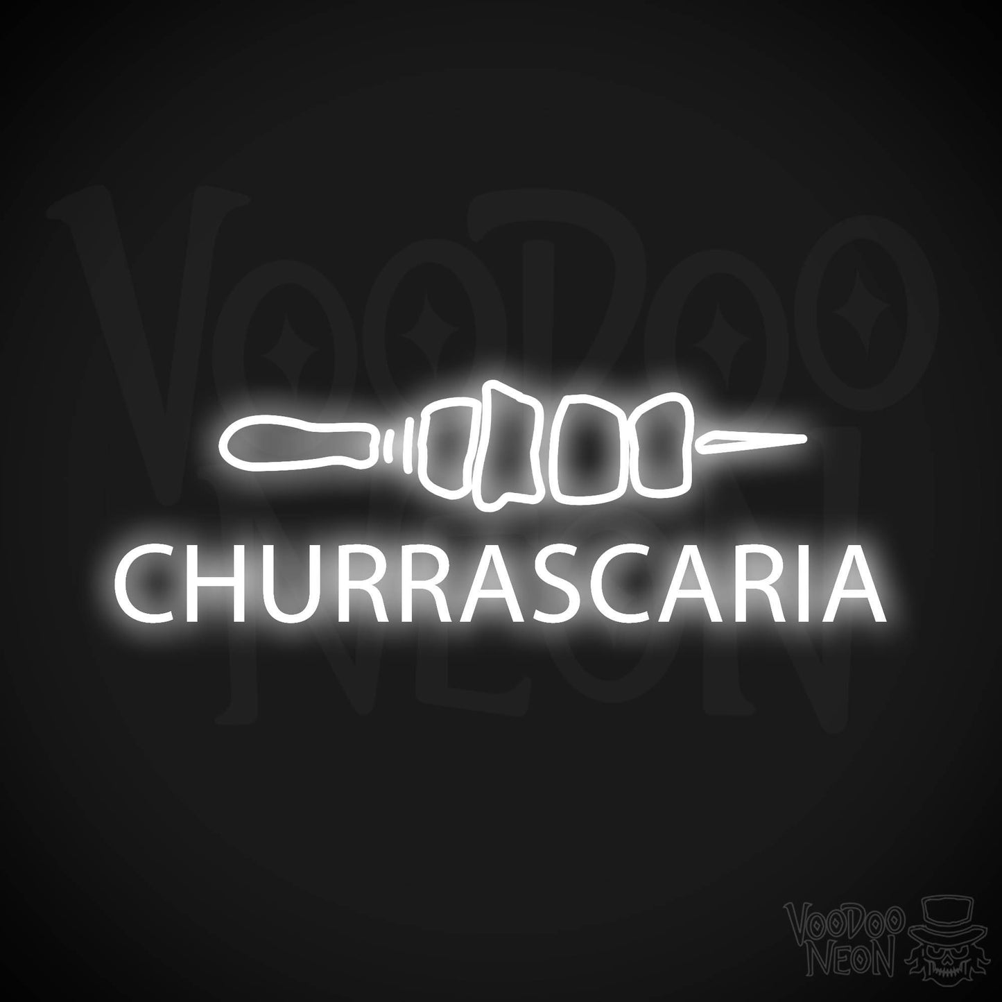 Churrascaria LED Neon - White