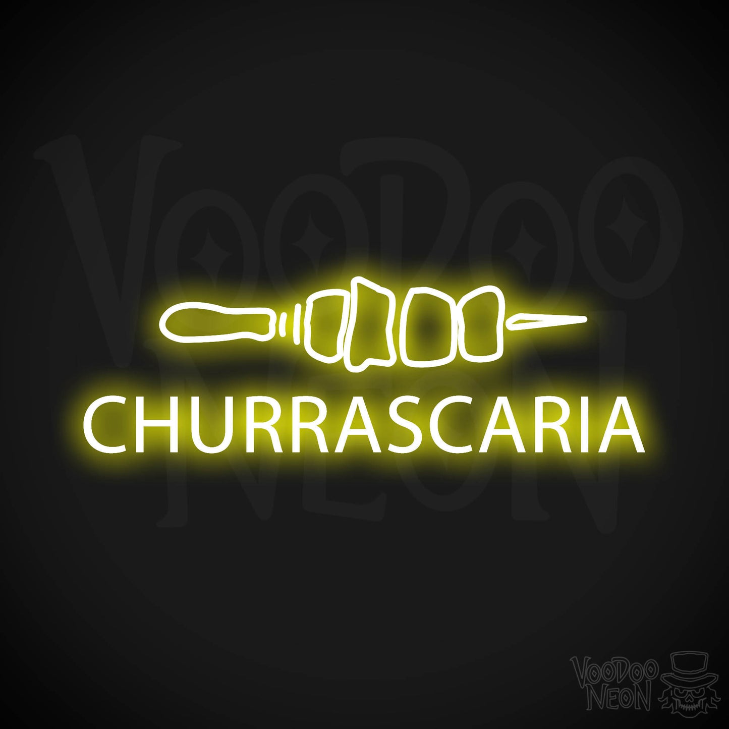 Churrascaria LED Neon - Yellow