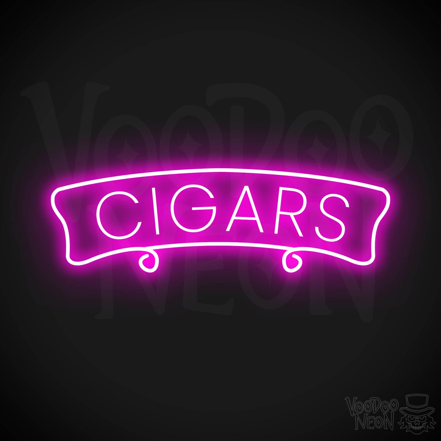 Cigars Neon Sign - Pink