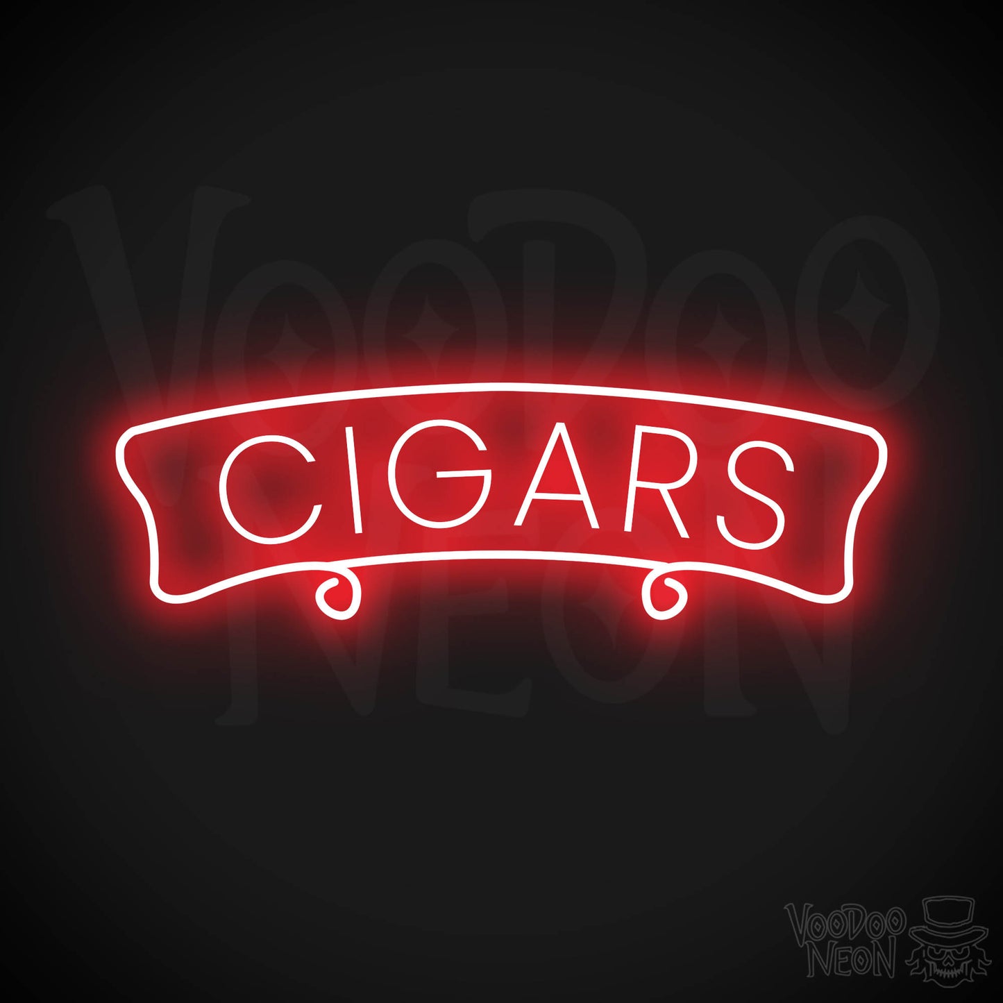 Cigars Neon Sign - Red