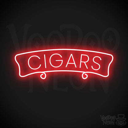 Cigars Neon Sign - Red